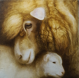 Photo grand format du tableau 'Agneau et mouton'