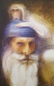 Photo grand format du tableau 'L'homme et le singe'