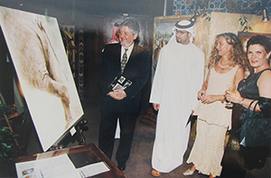 Exposition au Delma Corner, Abu Dhabi, 2003