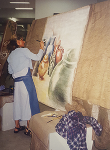 Photo grand format d'une démonstration à la Fondation Culturelle d'Abu Dhabi en 2000