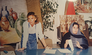 Photo grand format d'une démonstration à la Fondation Culturelle d'Abu Dhabi en 2000