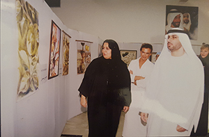 Photo grand format du vernissage de l'exposition de mes élèves